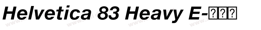 Helvetica 83 Heavy E字体转换